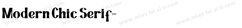 Modern Chic Serif字体转换